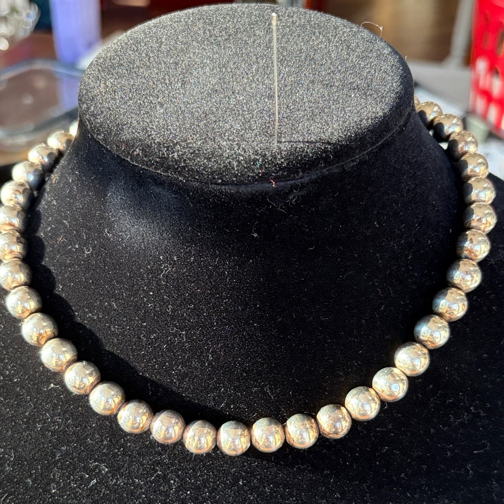 Silpada Silver Beaded Necklace
